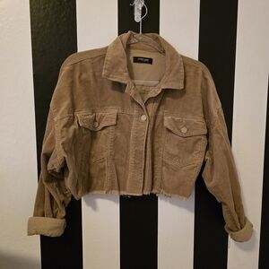 Black Label Tan Corduroy Jean Jacket